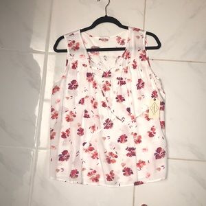 White floral top